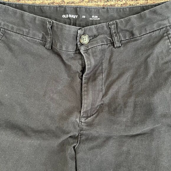Men’s Shorts Lot of 2 Size 29 Old Navy Gray Black Slim Flex Cotton Stretch - Picture 7 of 10